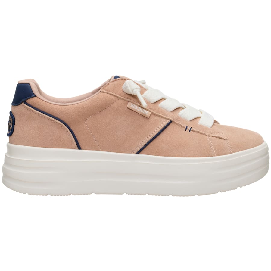 HEYDUDE | Women's Casual | Karina DBL Duo Suede - Taupe/Multi | Size 9