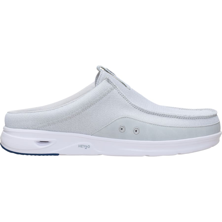 HEYDUDE | Men's Casual | Wally Hey2O Slip Mesh - White/Dawn Blue | Size 8