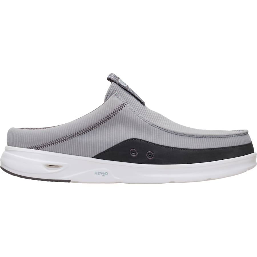HEYDUDE | Men's Casual | Wally Hey2O Slip Ribbed Stretch - Flannel Grey/Gull Grey | Size 8