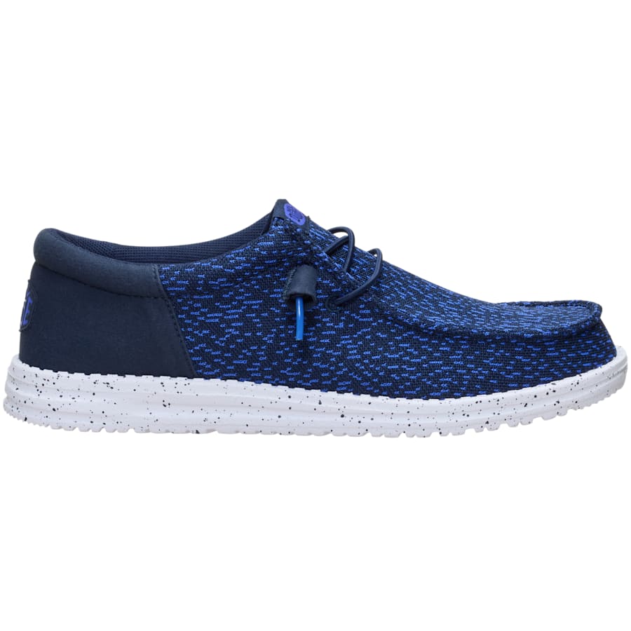 HEYDUDE | Men's Casual | Wally Funk Stretch Speckle - Navy Blazer/Multi | Size 7