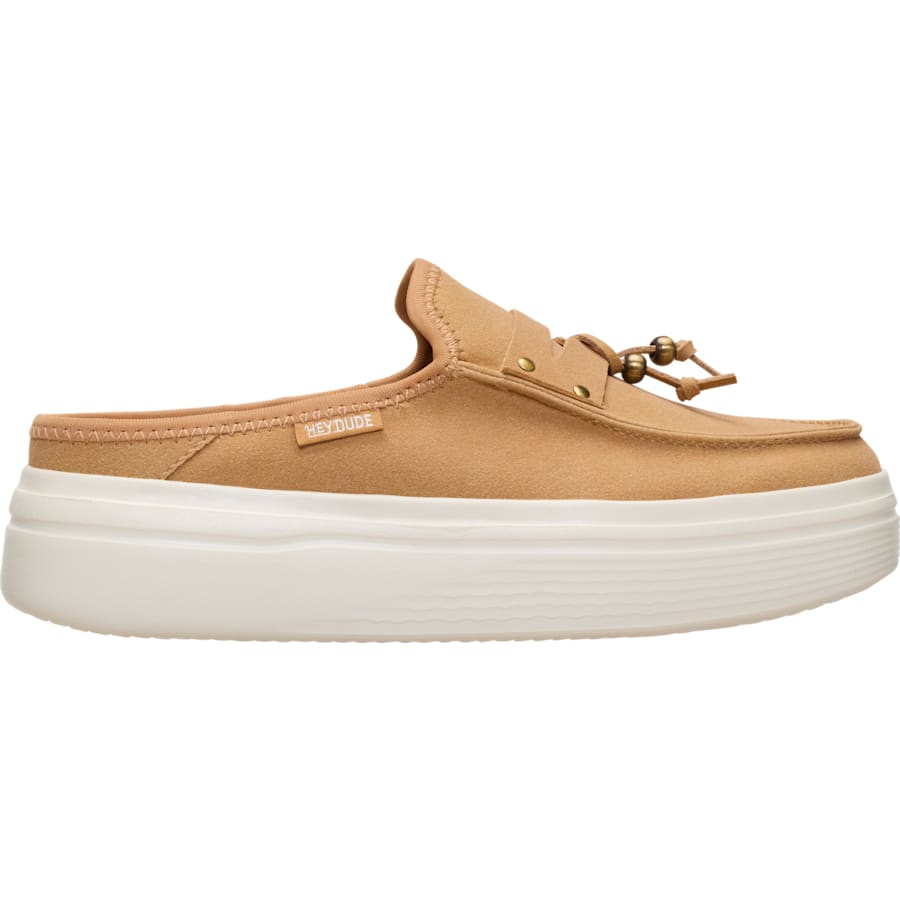 HEYDUDE - CA HEYDUDE | Women's Platforms | Austin Lift Penny Tassel - Tan | Size 8 - $119.99 at Heydude