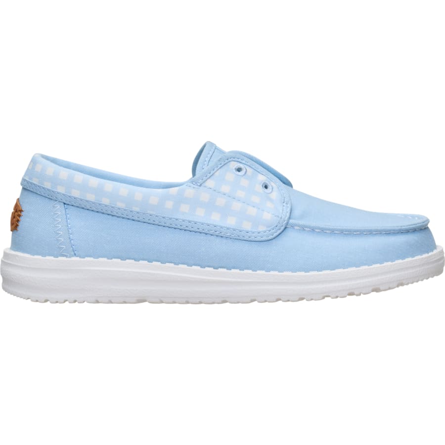 HEYDUDE | Women's Casual | Wendy Cru Gingham - Skyway Blue/Multi | Size 9