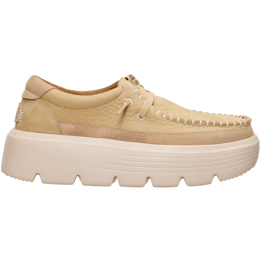 HEYDUDE | Women's Platforms | Austin Edge Ox Nubuck - Light Tan | Size 10 by HEYDUDE - CA - Women's Footwear > Slip-Ons > Austin Edge Ox Nubuck Slip-Ons