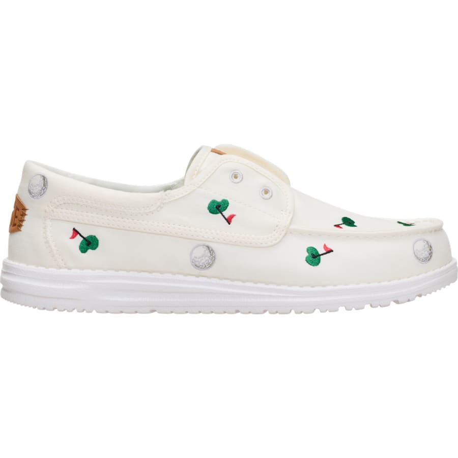 HEYDUDE | Men's Casual | Wally Cru Embroidered - Egret/Multi | Size 15