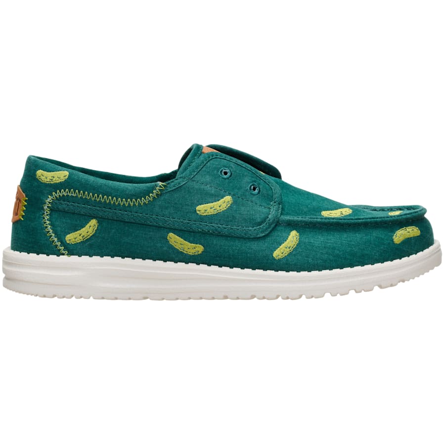 HEYDUDE | Men's Casual | Wally Cru Embroidered - Green/Multi | Size 14