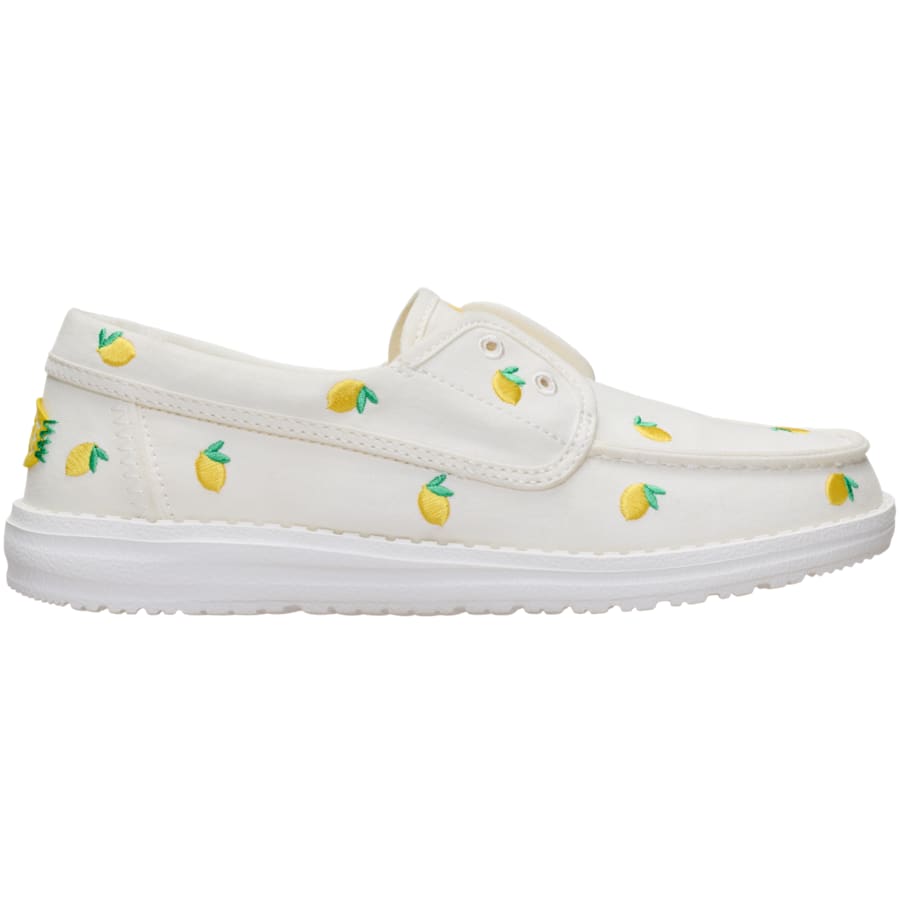 HEYDUDE | Women's Casual | Wendy Cru Embroidered - Egret/Multi | Size 9