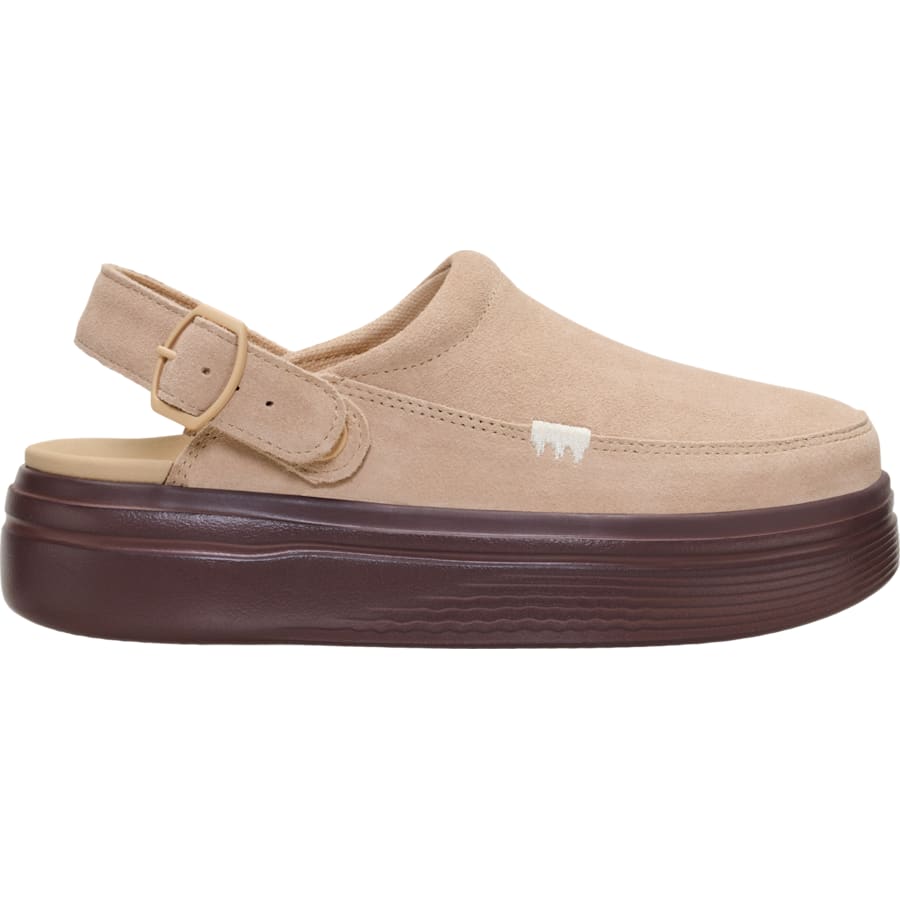 HEYDUDE | Women's Casual | Austin Lift Clog - Sesame/Multi | Size 5