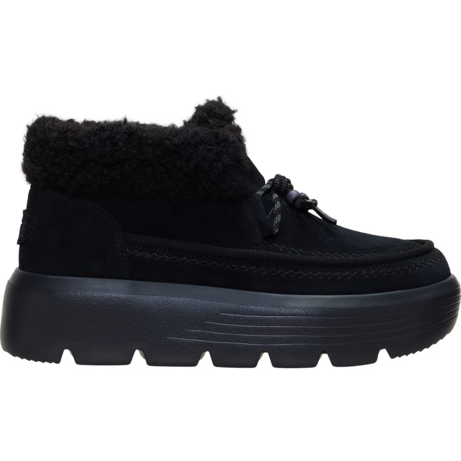 HEYDUDE | Women's Casual | Austin Edge Lounge Suede - Black/Black | Size 9