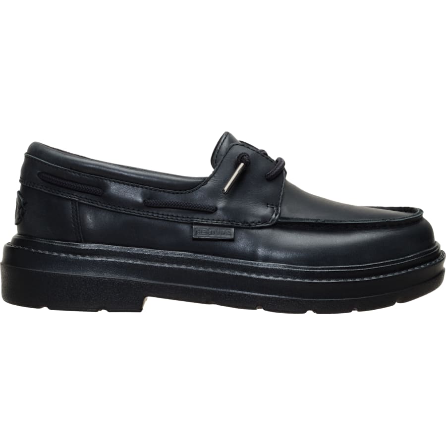 HEYDUDE | Women's Casual | Sienna Boat Leather - Black/Black | Size 9
