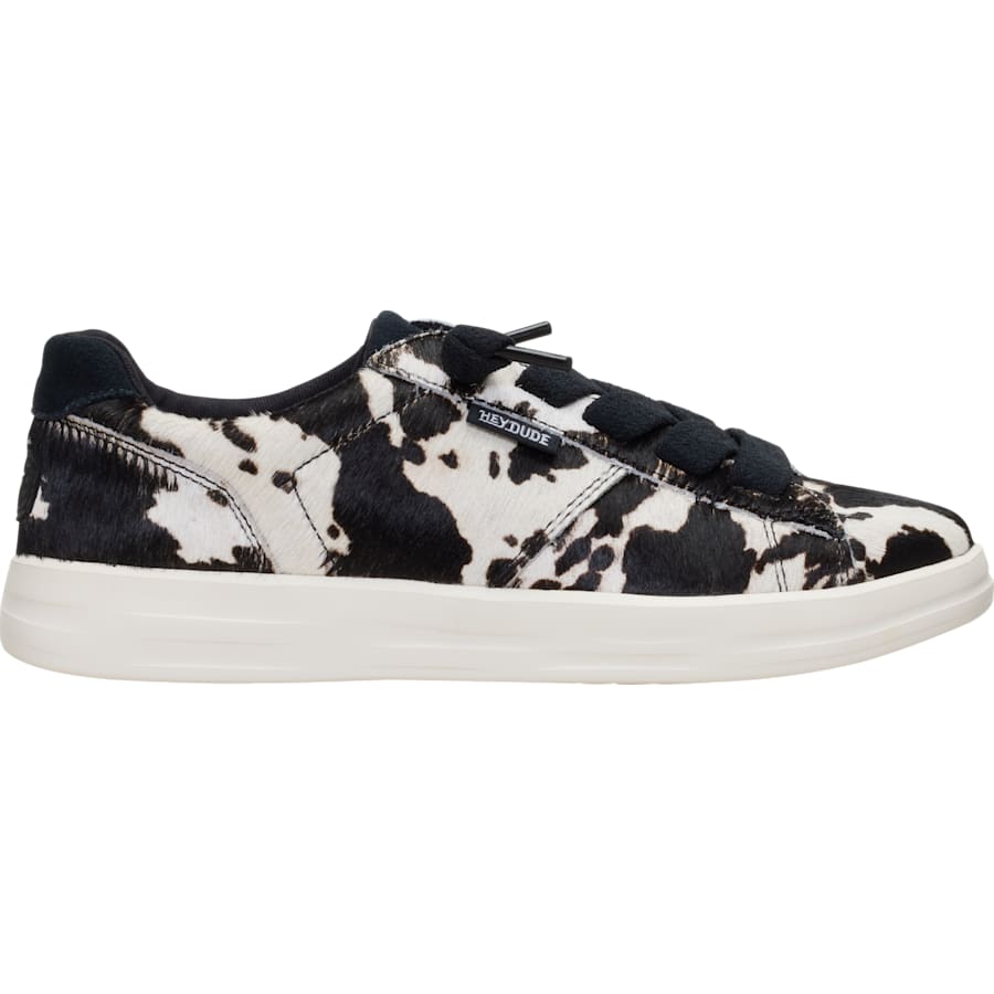 HEYDUDE - CA HEYDUDE | Women's Shoes | Karina Duo Luxe Cow - Black/White | Size 6 - $114.99 at HEYDUDE
