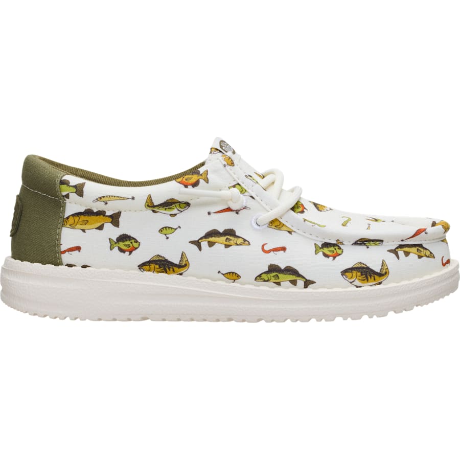 HEYDUDE - CA HEYDUDE | Boys Shoes | Wally Youth Cast - Egret/Multi | Size 5 - $64.99 at HEYDUDE