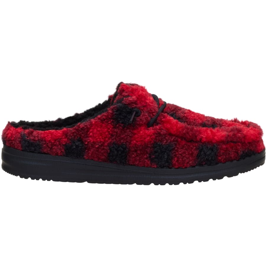 HEYDUDE | Women's Shoes | Wendy Slipper Buffalo Plaid - Flame Scarlet/Black | Size 5