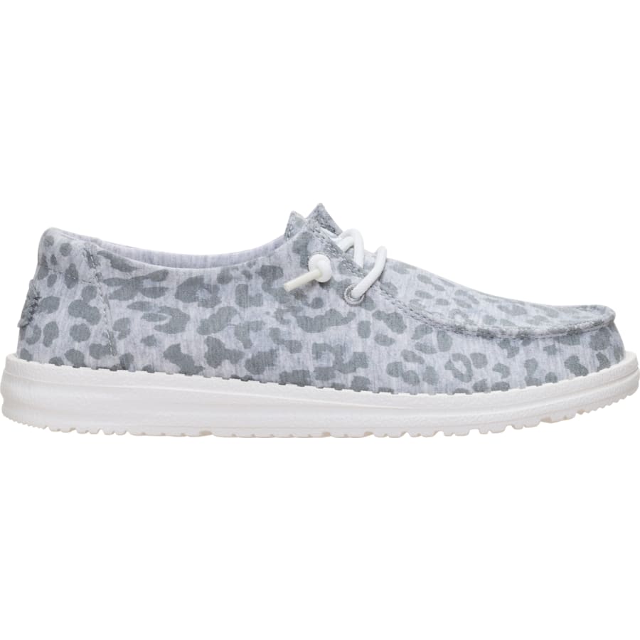 HEYDUDE - CA HEYDUDE | Women's Shoes | Wendy Stretch Jersey Leopard - Light Grey/Multi | Size 8 - $94.99 at Heydude