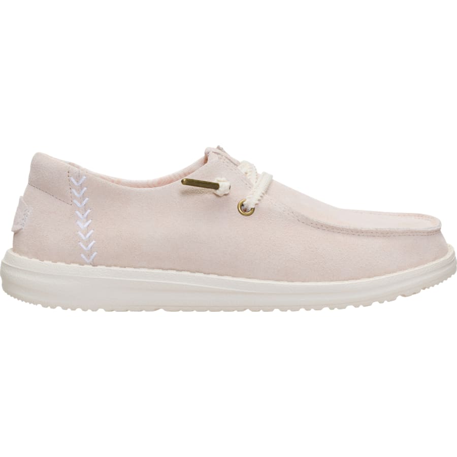 HEYDUDE | Women's Casual | Wendy Craft Suede - Whisper Pink | Size 5