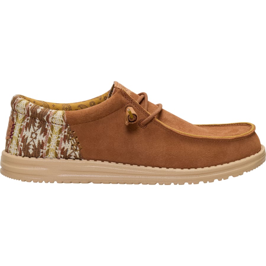 HEYDUDE | Men's Casual | Wally Funk Teton Suede - Argan Oil/Multi | Size 7