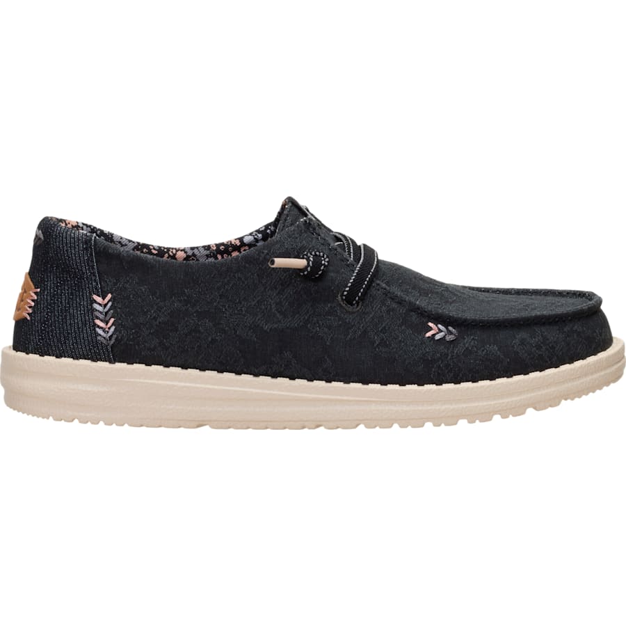 HEYDUDE | Women's Casual | Wendy Floral Boho - Black | Size 12