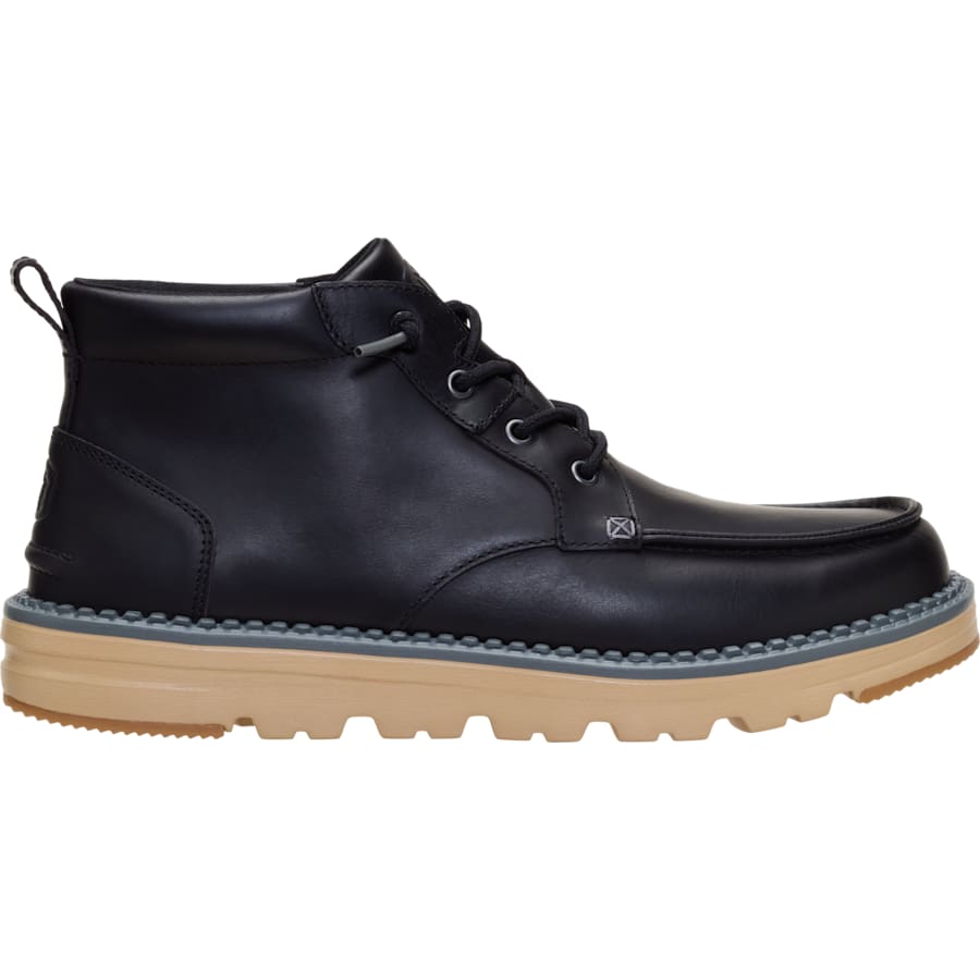 HEYDUDE | Men's Boots | Flint Boot Leather - Black/Multi | Size 9