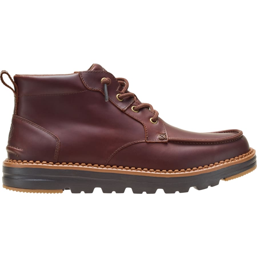 HEYDUDE | Men's Boots | Flint Boot Leather - Argan Oil/Chocolate Torte | Size 8