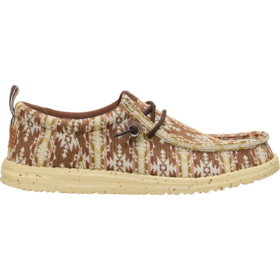 HEYDUDE | Men's Casual | Wally Funk Teton Jacquard - Wood Thrush/Multi | Size 7