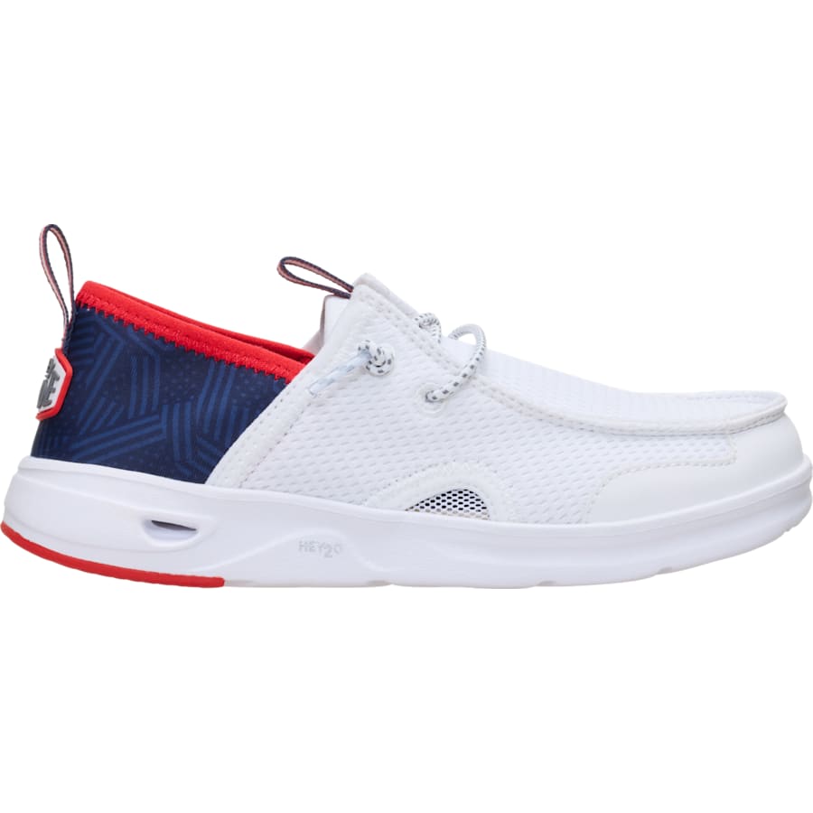 HEYDUDE | Boys Shoes | X BURLEBO Flag Wally Youth Hey2O Wander - Americana | Size 5