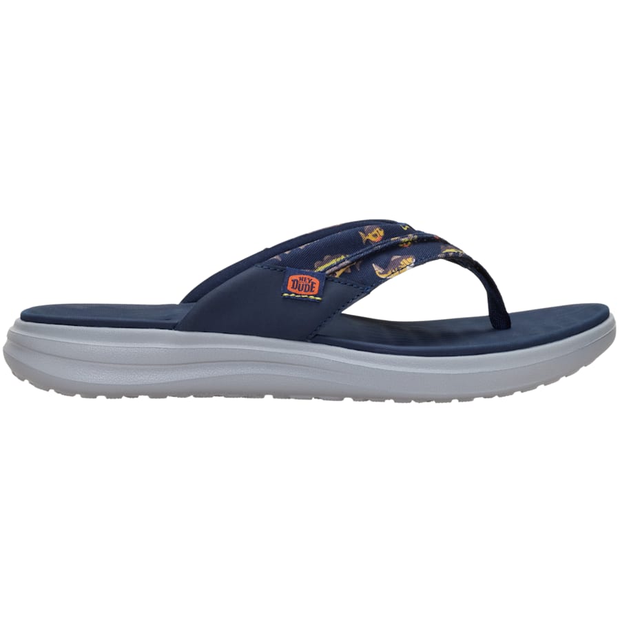 HEYDUDE - CA HEYDUDE | Men's Shoes | Finn Flip Cast - Navy/Multi | Size 7 - $44.99 at HEYDUDE