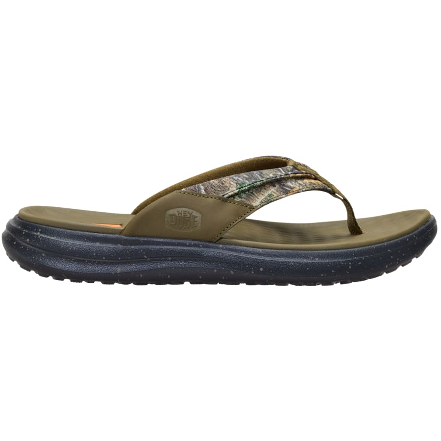 HEYDUDE - CA HEYDUDE | Men's Shoes | Finn Flip Realtree Edge® - Army Green/Camo | Size 8 - $69.99 at Heydude