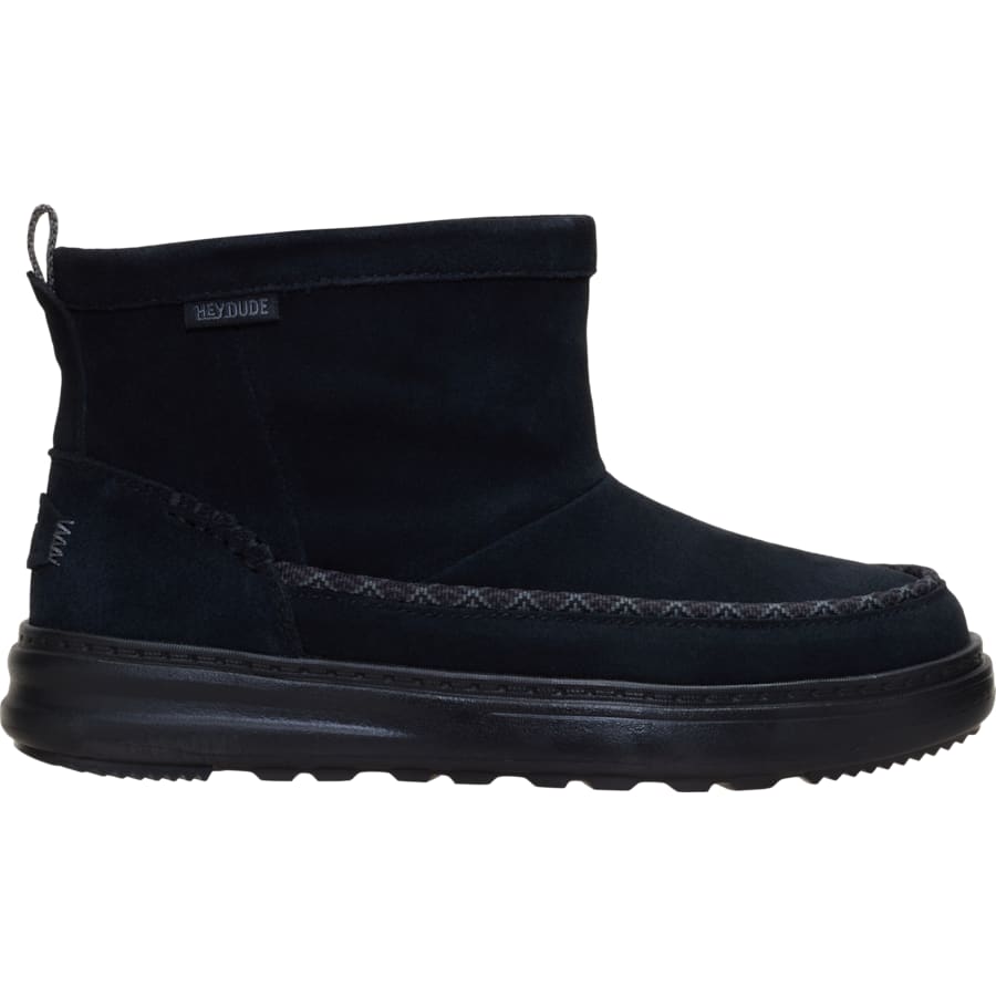 HEYDUDE | Women's Casual | Remi Toastee Boot Suede - Black/Black | Size 5