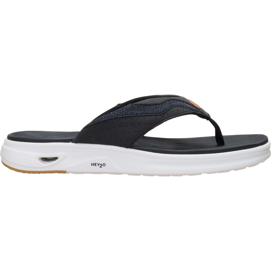 HEYDUDE | Men's Shoes | Hey2O Flip Flop Mesh - Black/White | Size 9