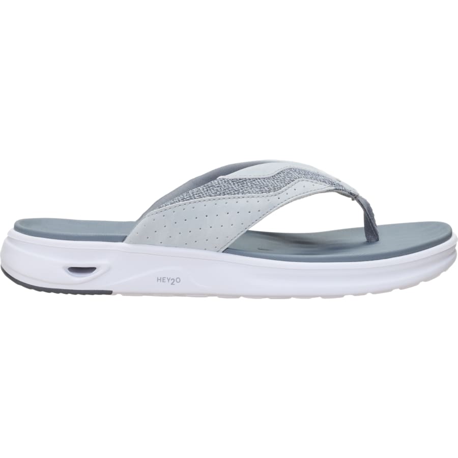 HEYDUDE | Men's Shoes | Hey2O Flip Flop Mesh - White/Grey | Size 8 by HEYDUDE - CA - Men's Footwear > Sandals > Hey2O Flip Flop Mesh Sandals