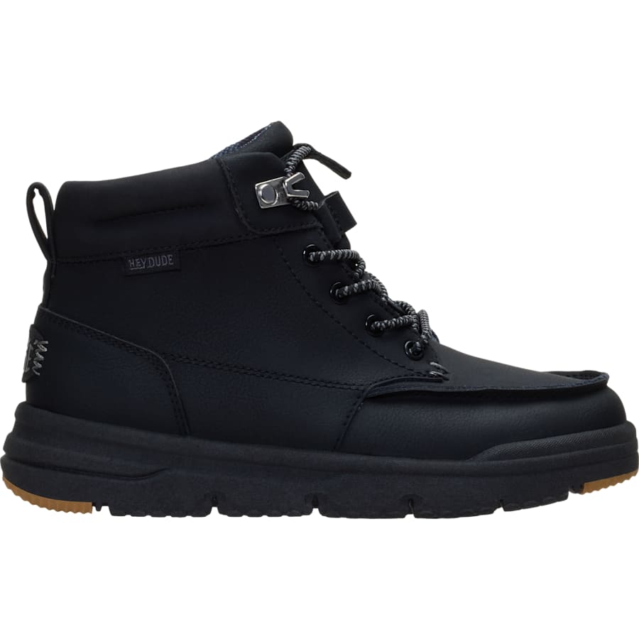 HEYDUDE - CA HEYDUDE | Kids Boots | Bradley II Youth Classic - Black/Black | Size 5 - $104.99 at Heydude