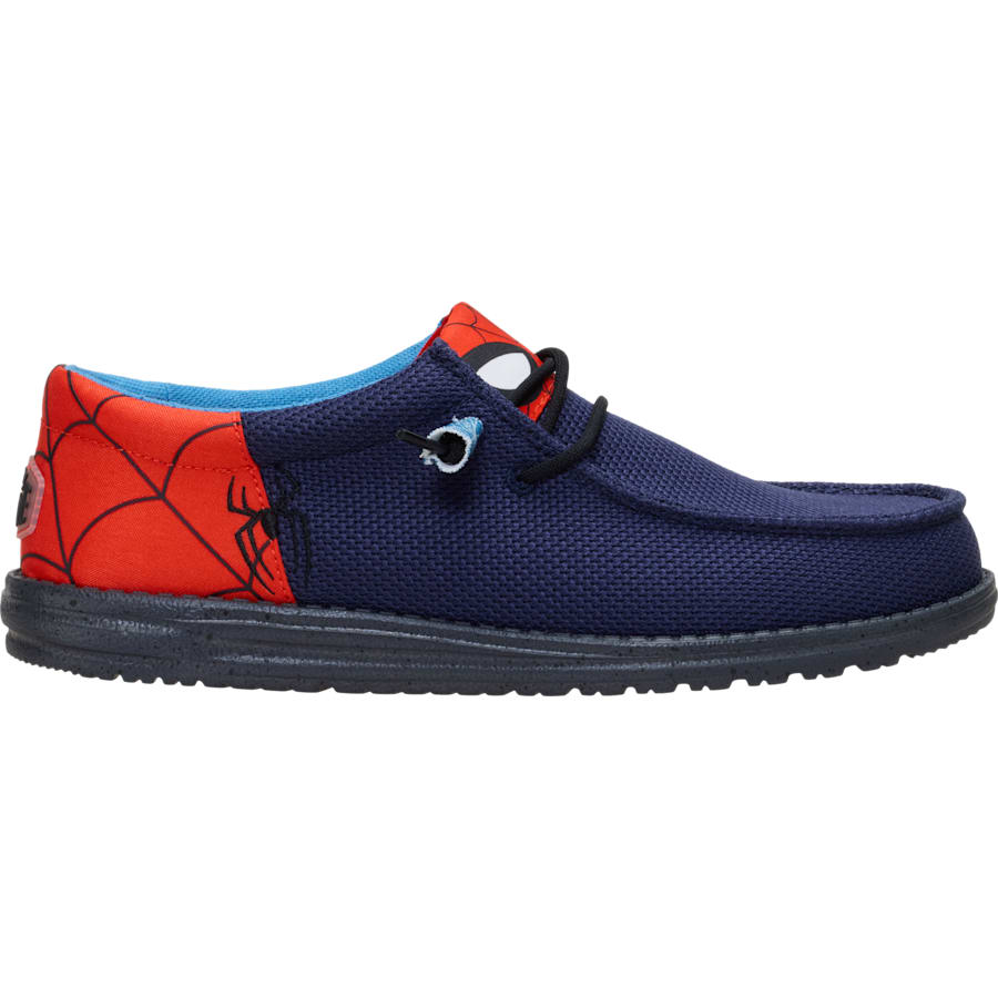 Men's Shoes | Marvel Studios x HeyDude Wally Funk Spiderman - Navy/Red | Size 14
