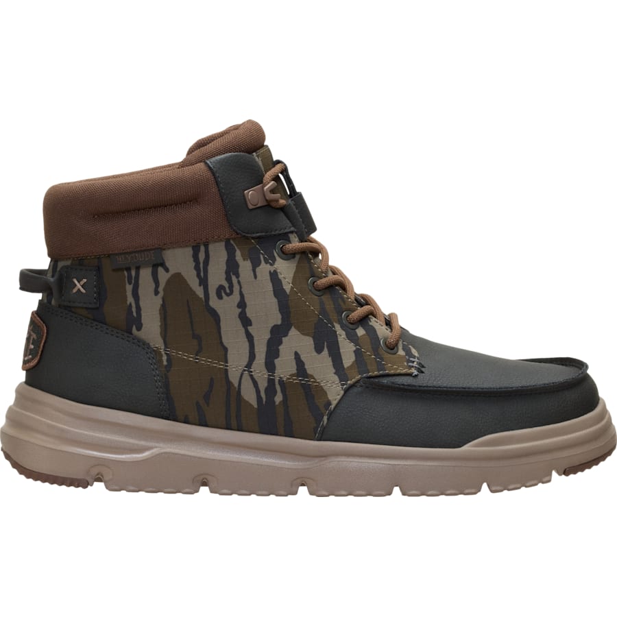 HEYDUDE - CA HEYDUDE | Men's Boots | Mossy Oak Bottomland Bradley II - Camo Grey | Size 7 - $159.99 at HEYDUDE