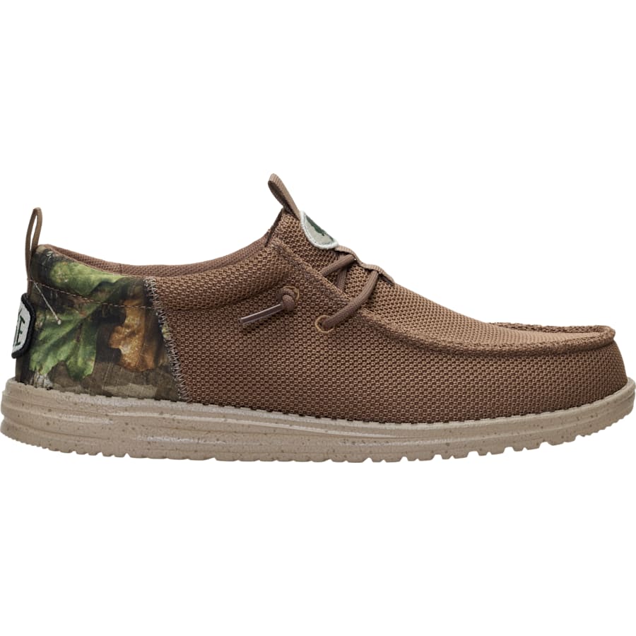 HEYDUDE | Men's Casual | Mossy Oak Country Roots Wally Funk - Camo Grey | Size 7