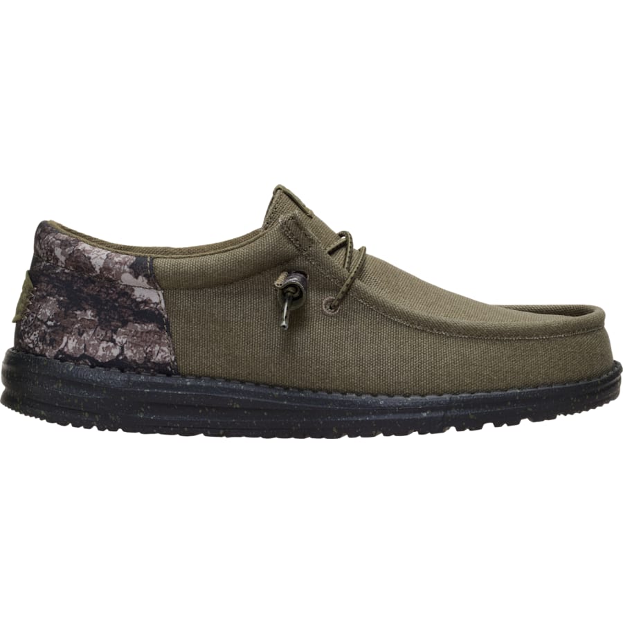 HEYDUDE | Men's Casual | Wally Funk True Timber Shadowbark - Army Green/Camo | Size 7