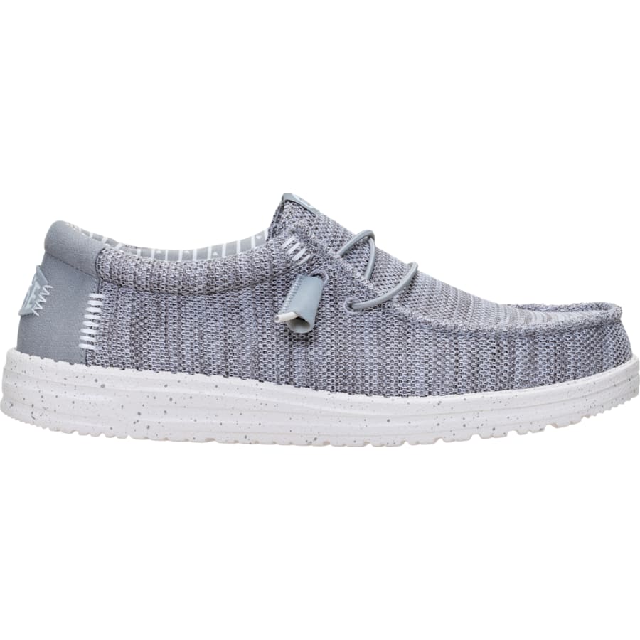 HEYDUDE | Men's Casual | Wally SE Stretch Sox - Grey | Size 9