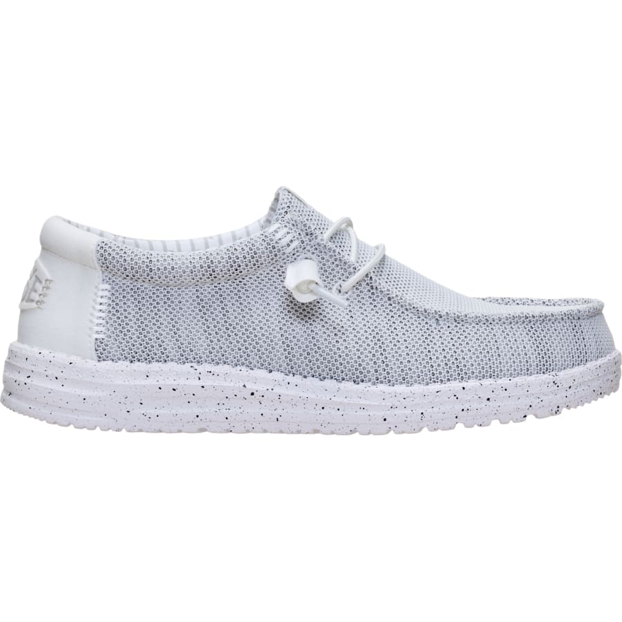 HEYDUDE | Men's Casual | Wally SE Stretch Sox - Storm White | Size 7