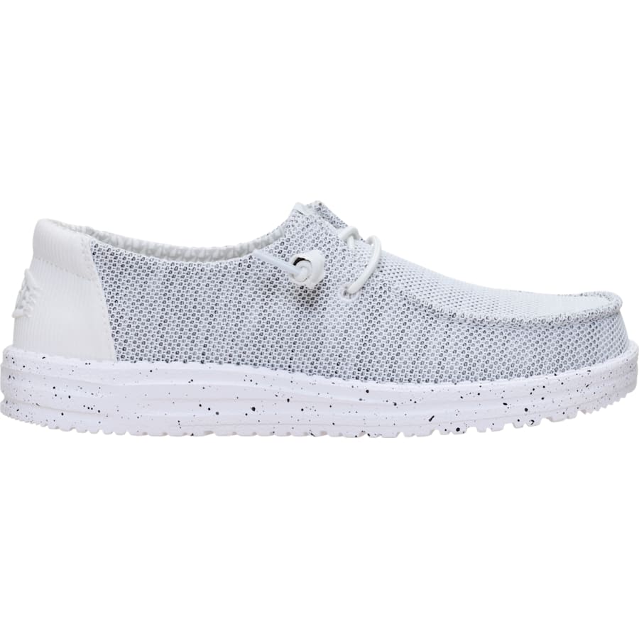 HEYDUDE | Women's Casual | Wendy SE Stretch Sox - Stone White | Size 5