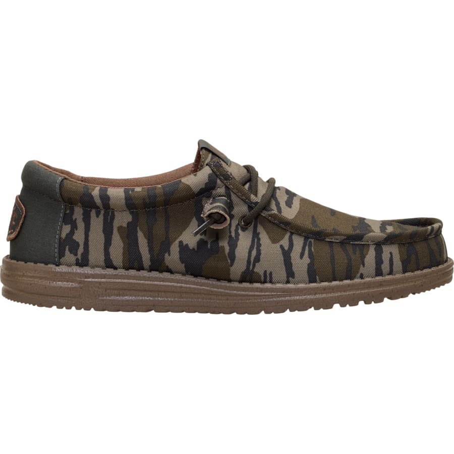 HEYDUDE | Men's Casual | Mossy Oak Wally OBL - Brown Camo | Size 9