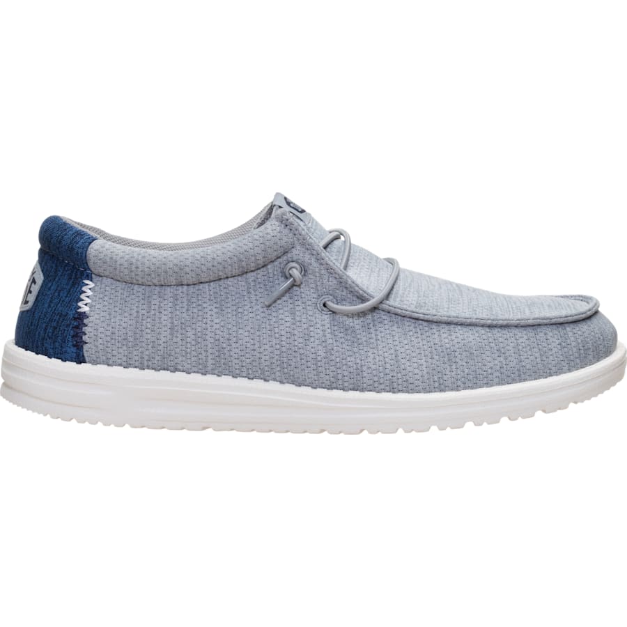 HEYDUDE | Men's Casual | Wally Heathered Mix - Oyster Mushroom/Multi | Size 9