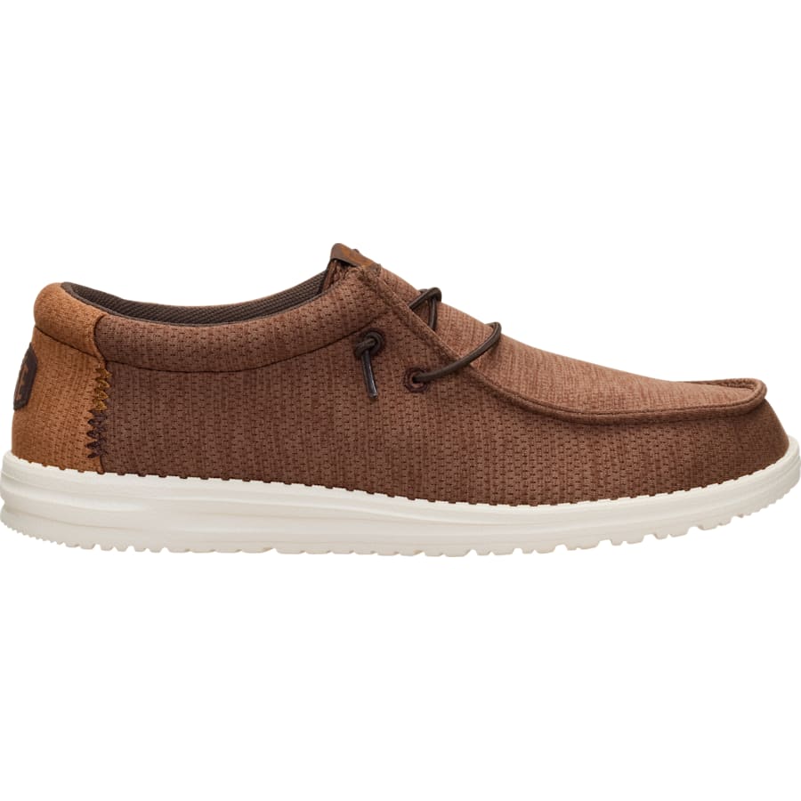 HEYDUDE | Men's Casual | Wally Heathered Mix - Downtown Brown/Argan Oil | Size 9