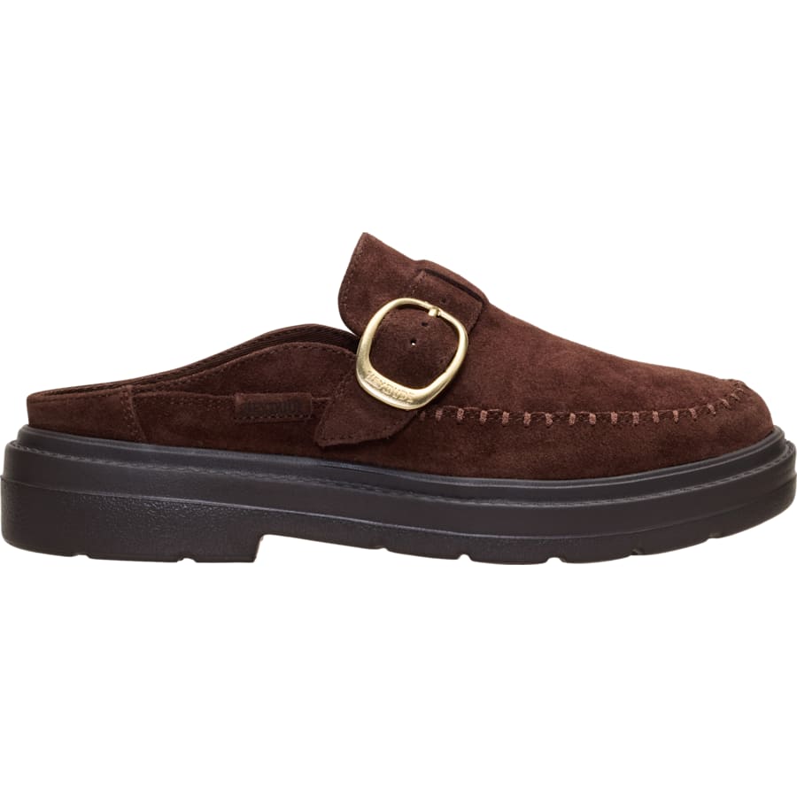 HEYDUDE | Women's Casual | Sienna Clog Suede - Shaved Chocolate | Size 9