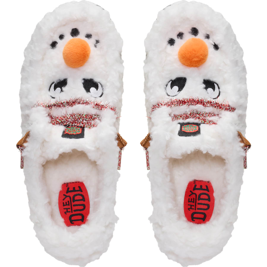HEYDUDE | Women's Casual | Wendy Snow - Snow White/Black | Size 9