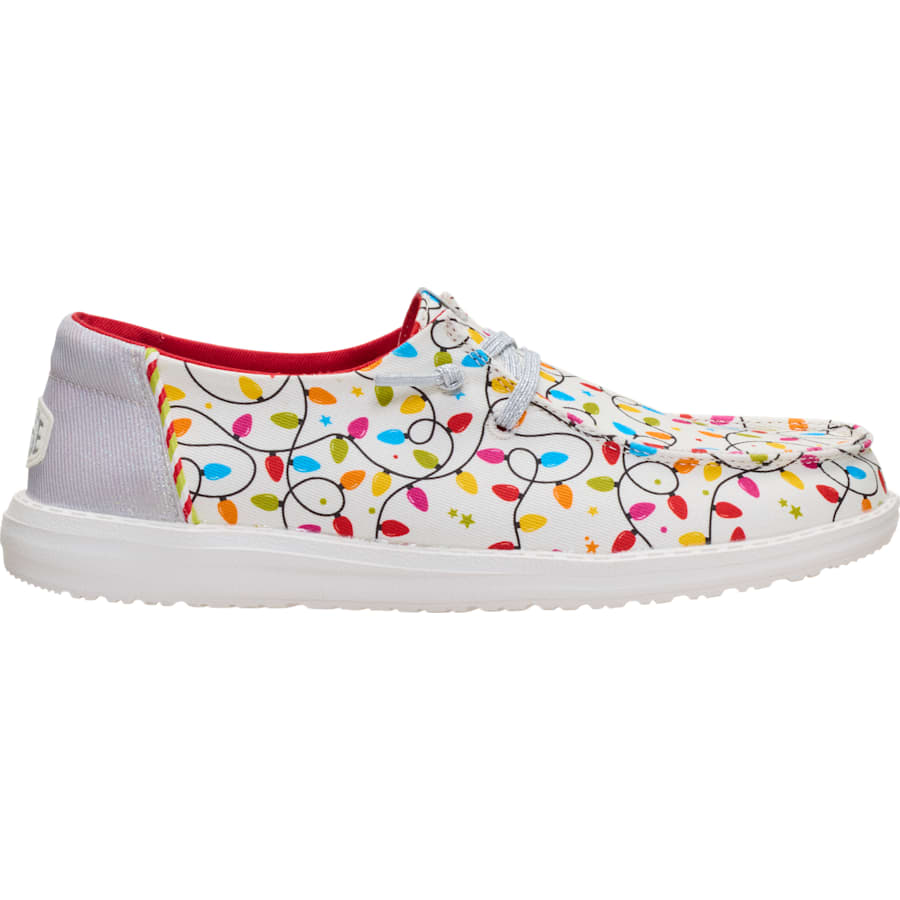 HEYDUDE | Women's Shoes | Wendy Holiday Lights - Egret/Multi | Size 9