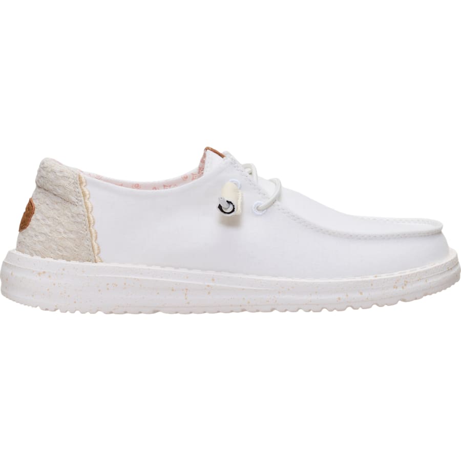 HEYDUDE | Women's Casual | Wendy Chambray Jacquard - Snow White/Multi | Size 9