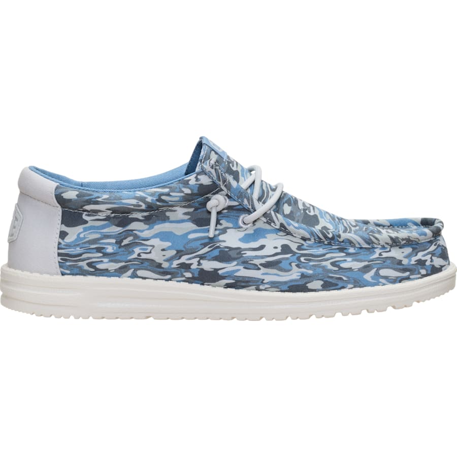 HEYDUDE | Men's Casual | Wally Water Camo - Windward Blue/Multi | Size 9