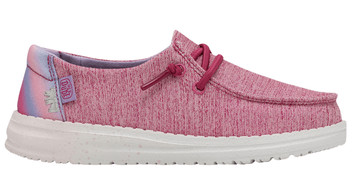 Heydude Unisex Kids Sparkle Pink Wendy Youth