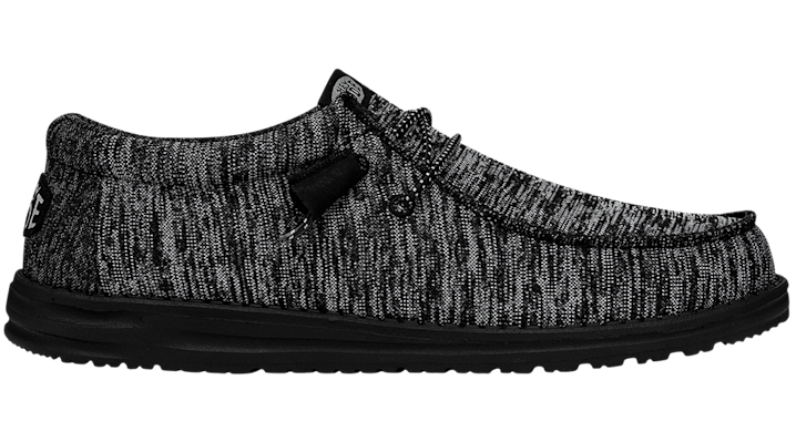 Heydude Men's Black/Black Wally Sport Knit