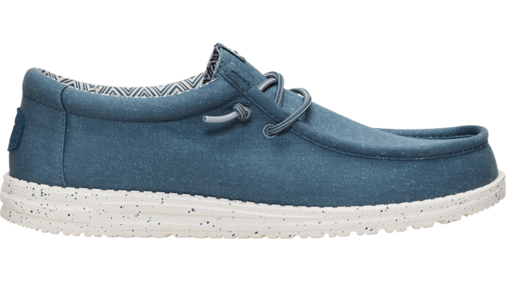 Heydude Men's Dark Slate Wally Stretch Canvas