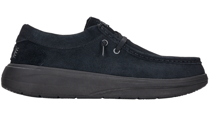 Heydude Men's Black Wally Comf Suede