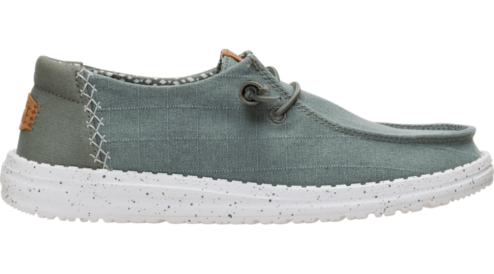 Heydude Women's Dark Olive Wendy Chambray Grid